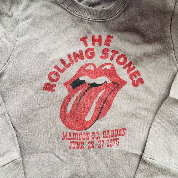 Grey Rolling Stones Toddler Sweatshirt - Picture 5 of 5